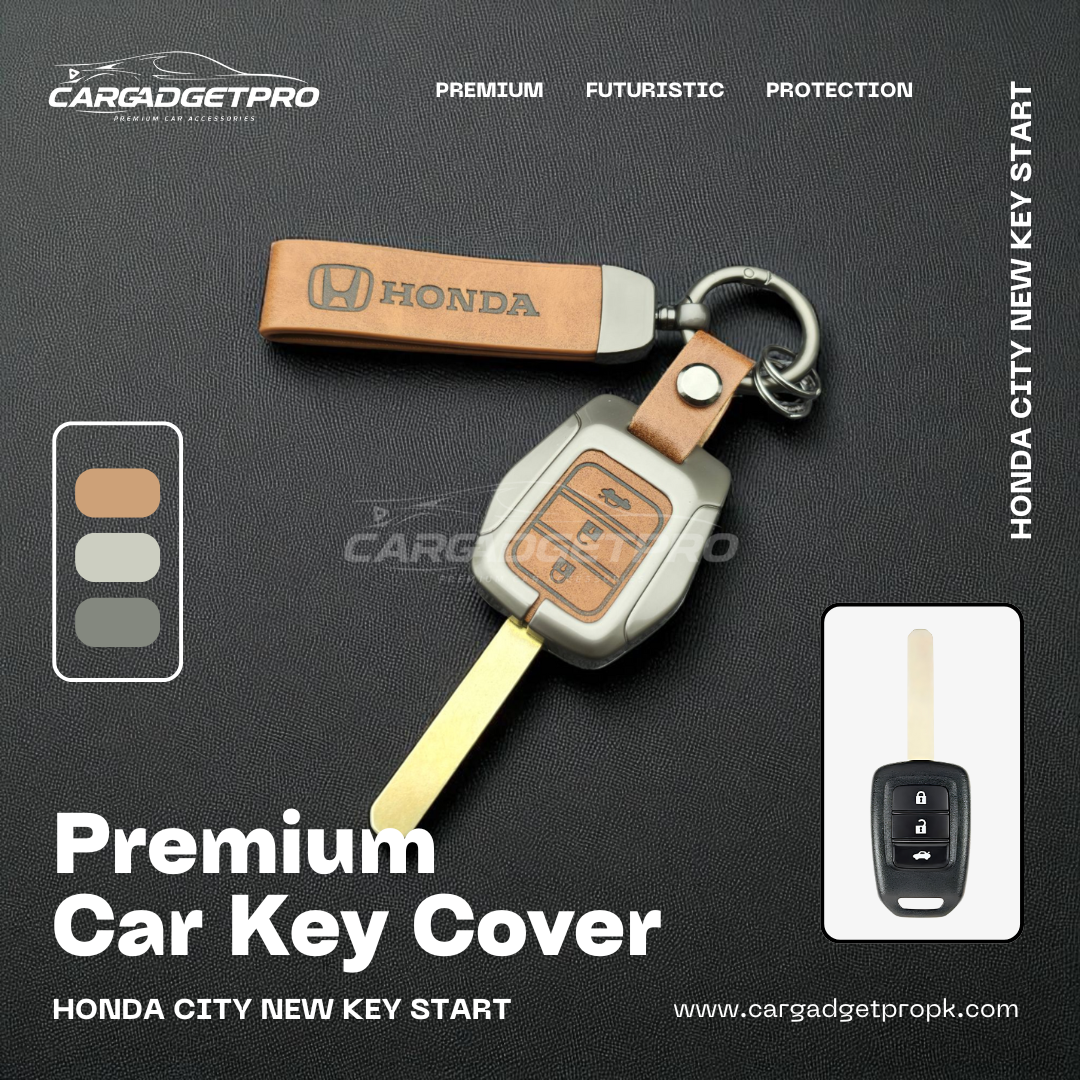 Premium Metal Leather Car Key Cover