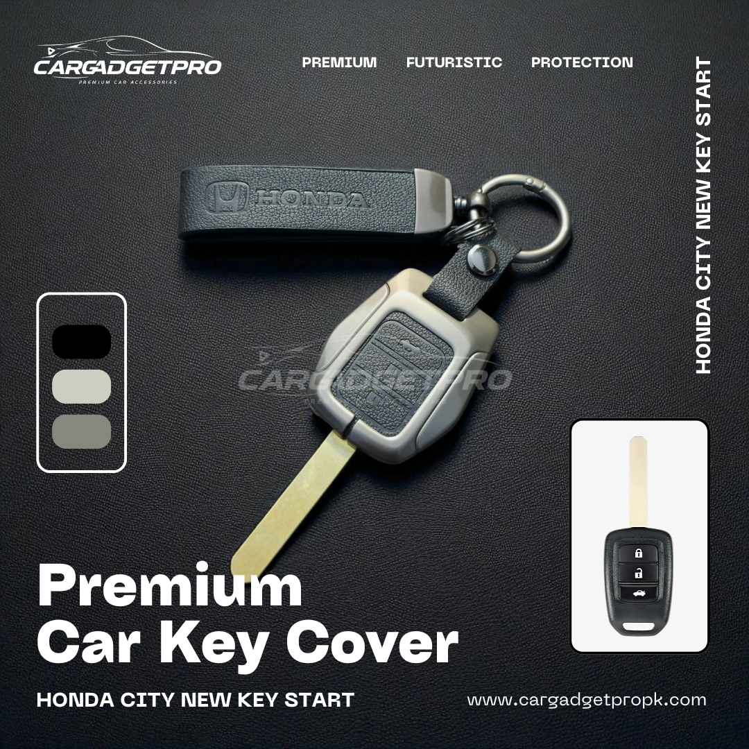 Premium Metal Leather Car Key Cover