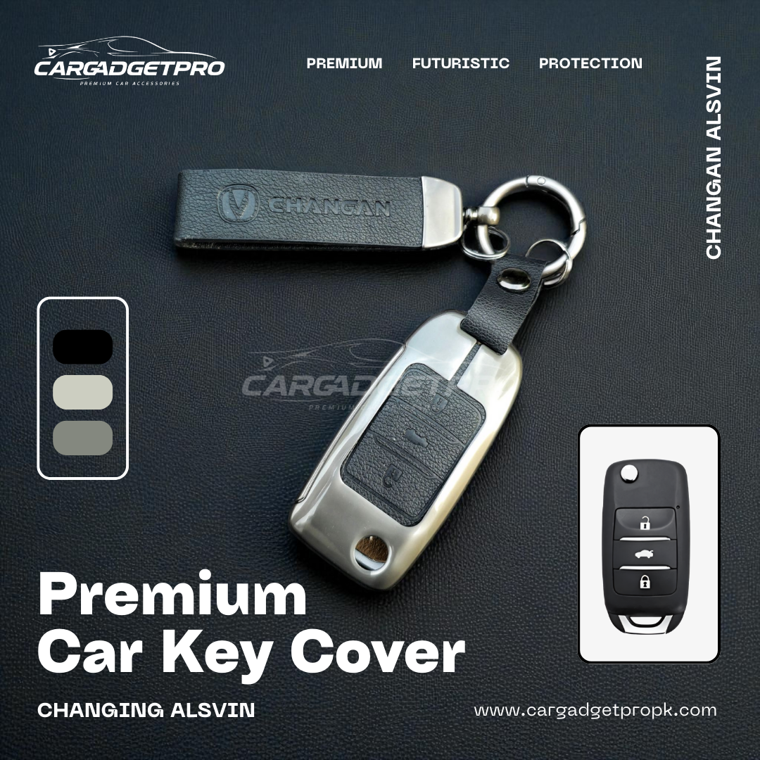 Premium Metal Leather Car Key Cover