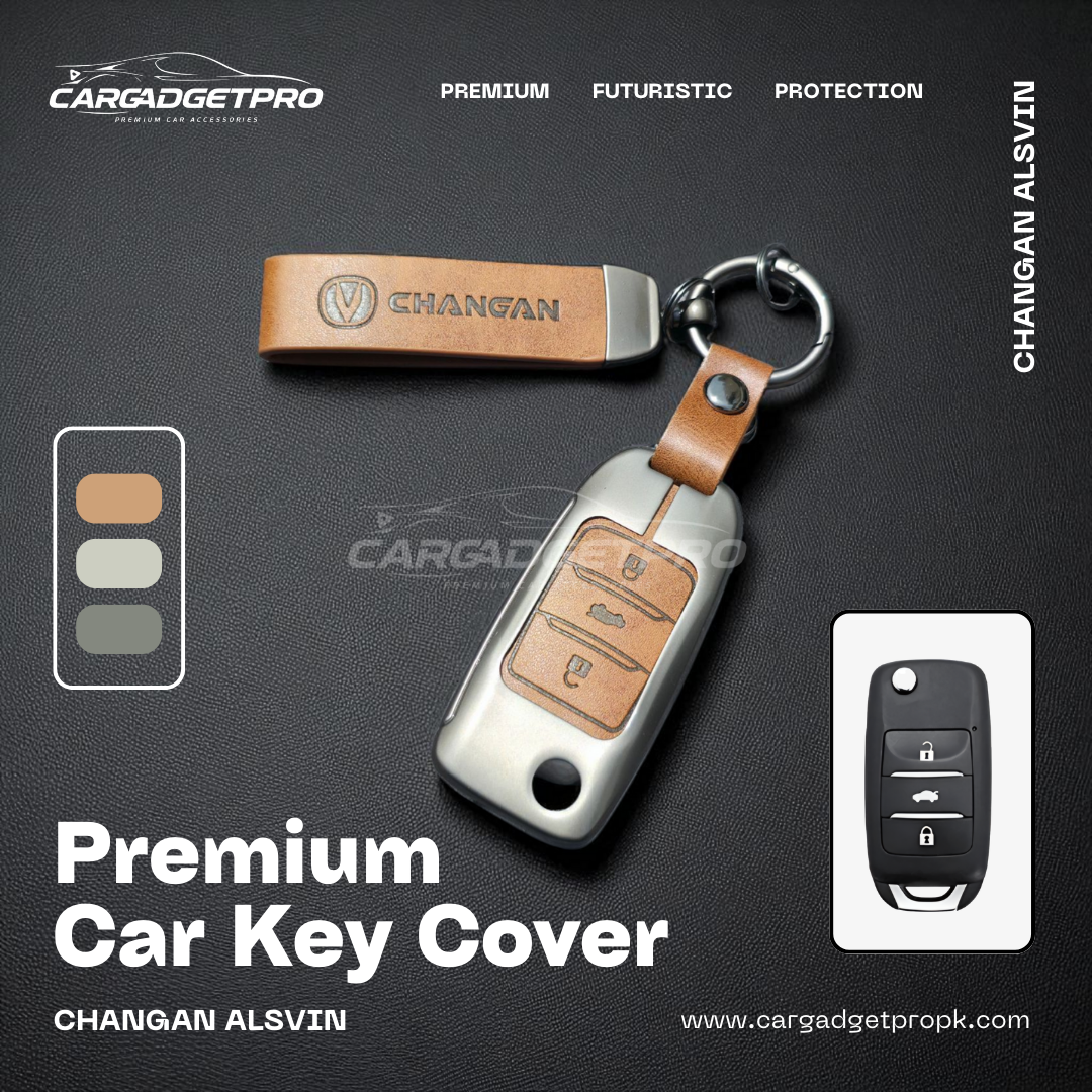 Premium Metal Leather Car Key Cover