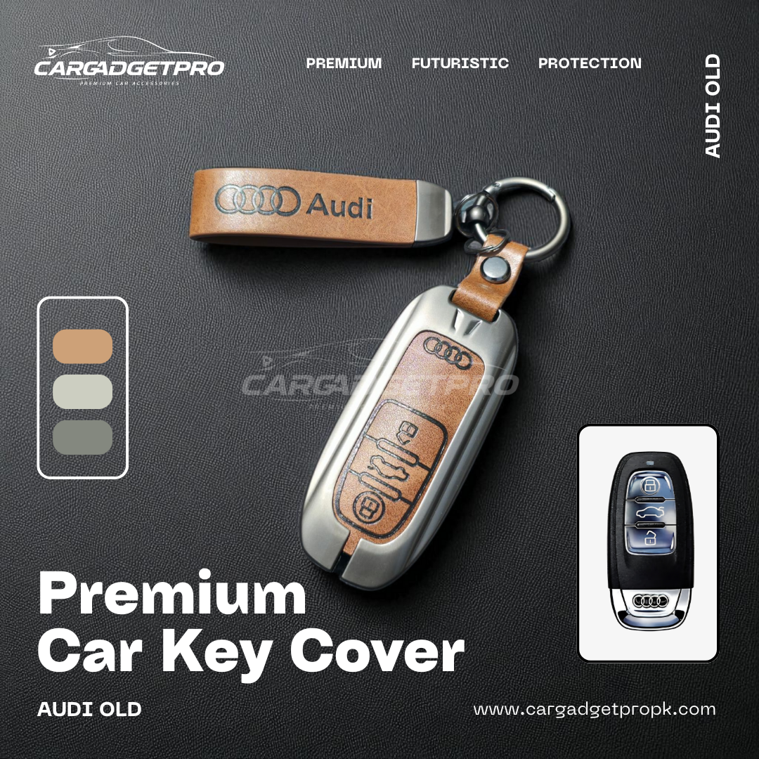 Premium Metal Leather Car Key Cover