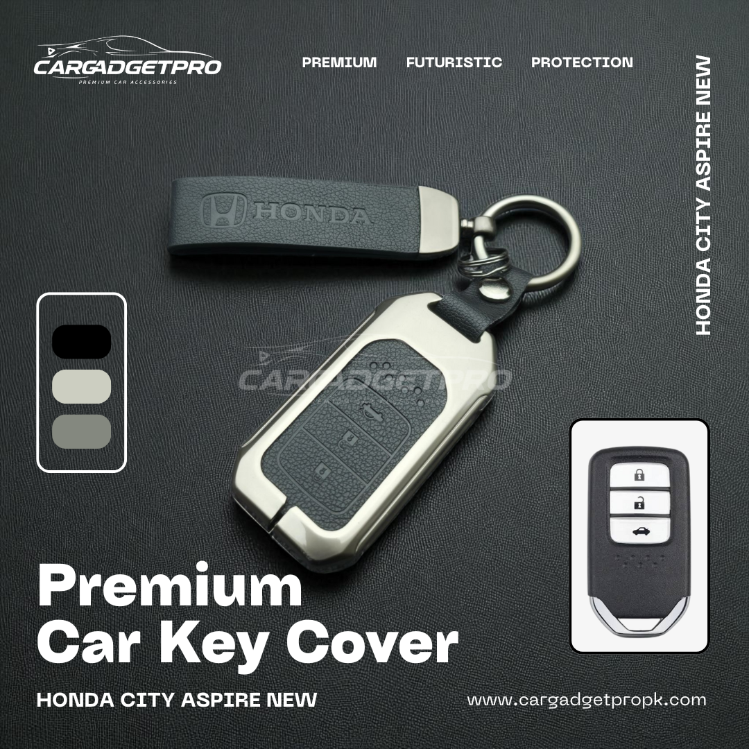 Premium Metal Leather Car Key Cover