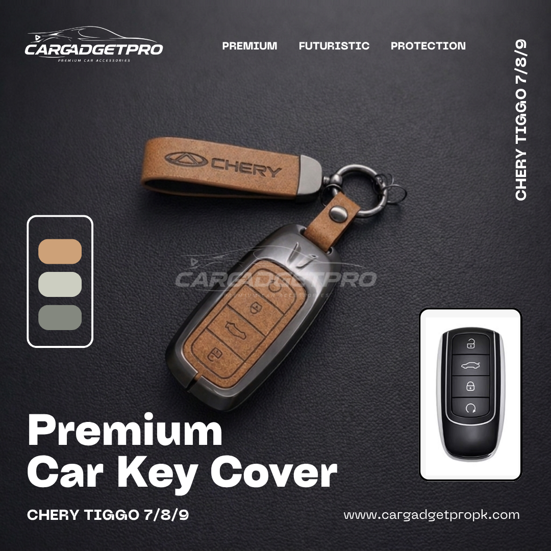 Metal Car Key Cover – Premium Leather & Alloy