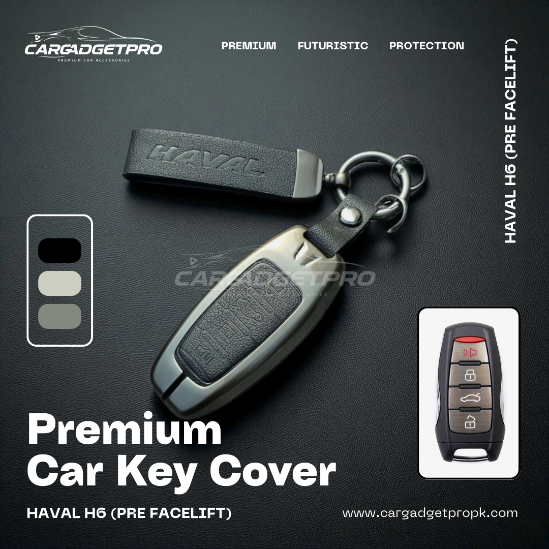 Premium Metal Leather Car Key Cover