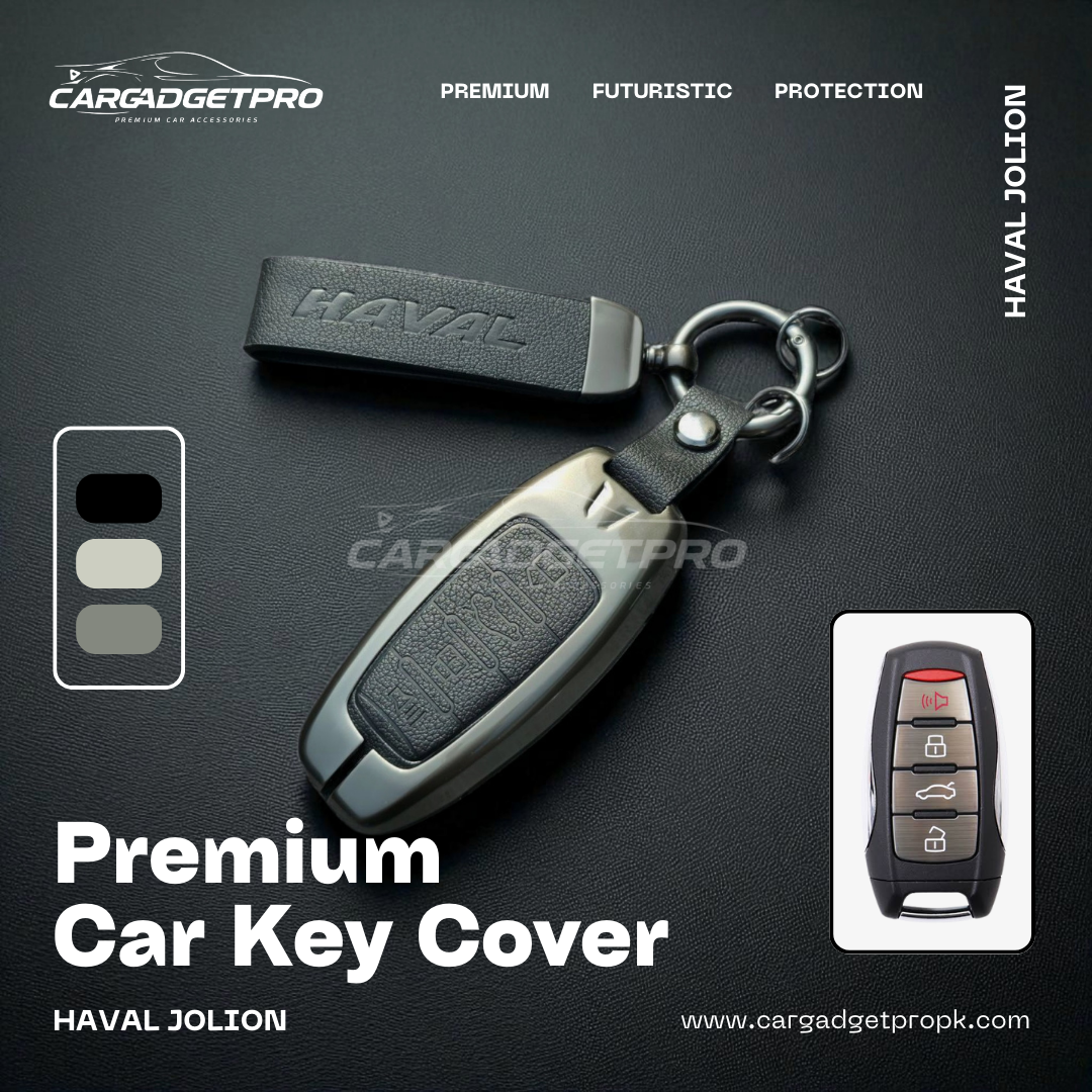 Premium Metal Leather Car Key Cover