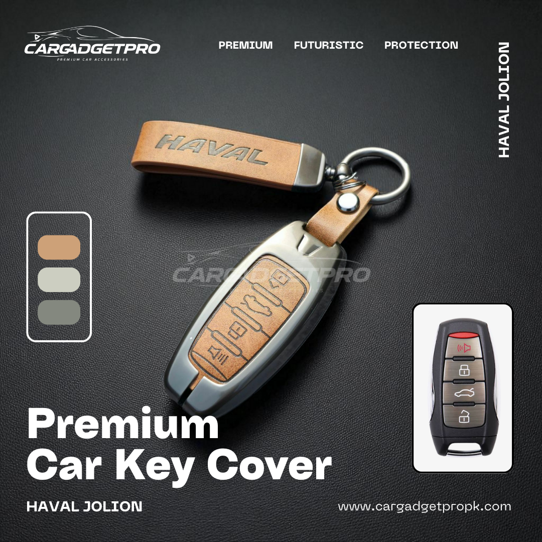 Premium Metal Leather Car Key Cover