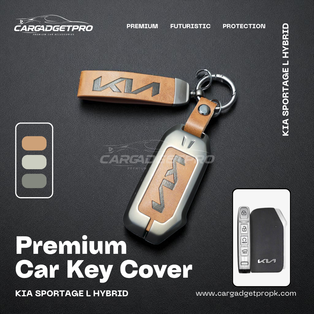 Premium Metal Leather Car Key Cover