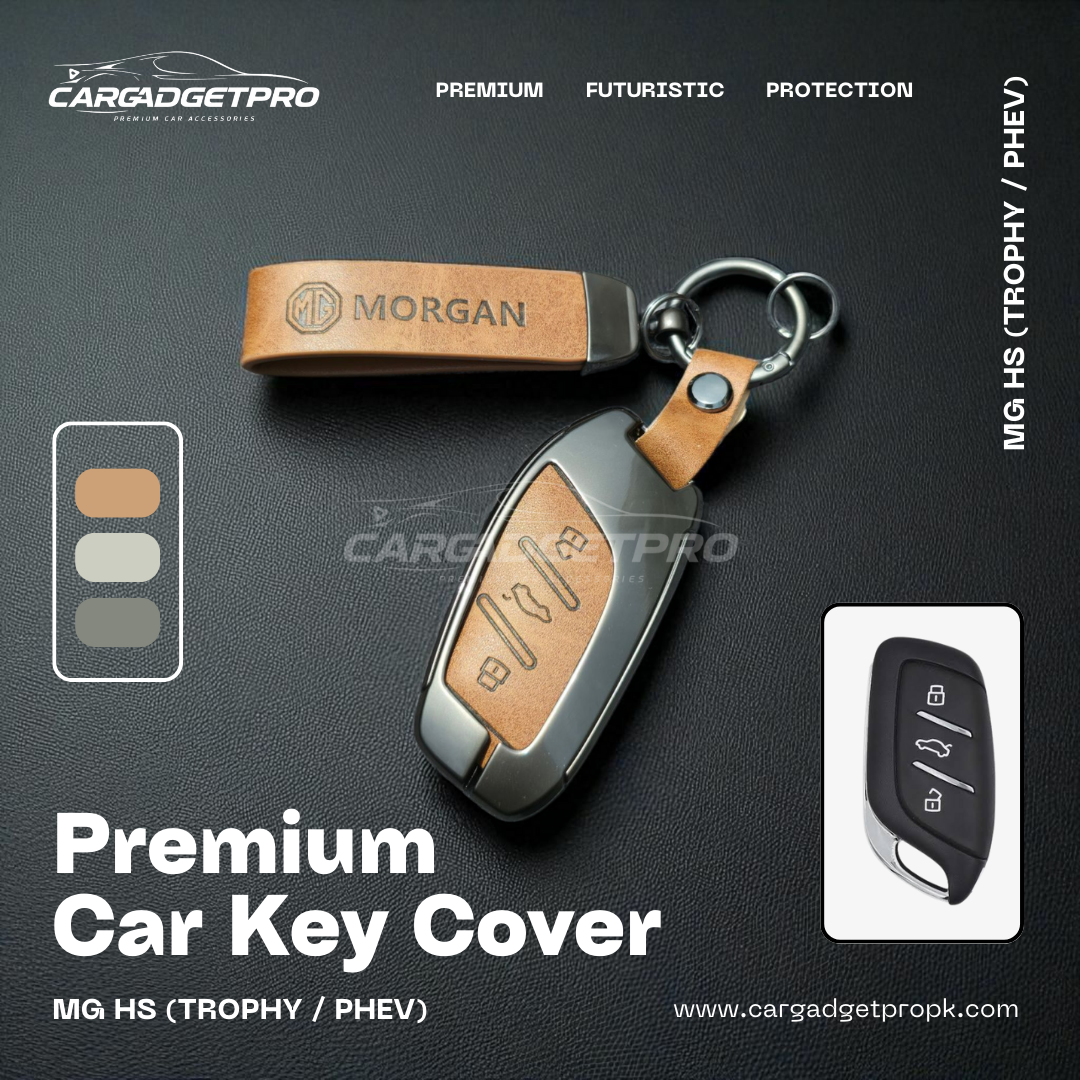 Premium Metal Leather Car Key Cover