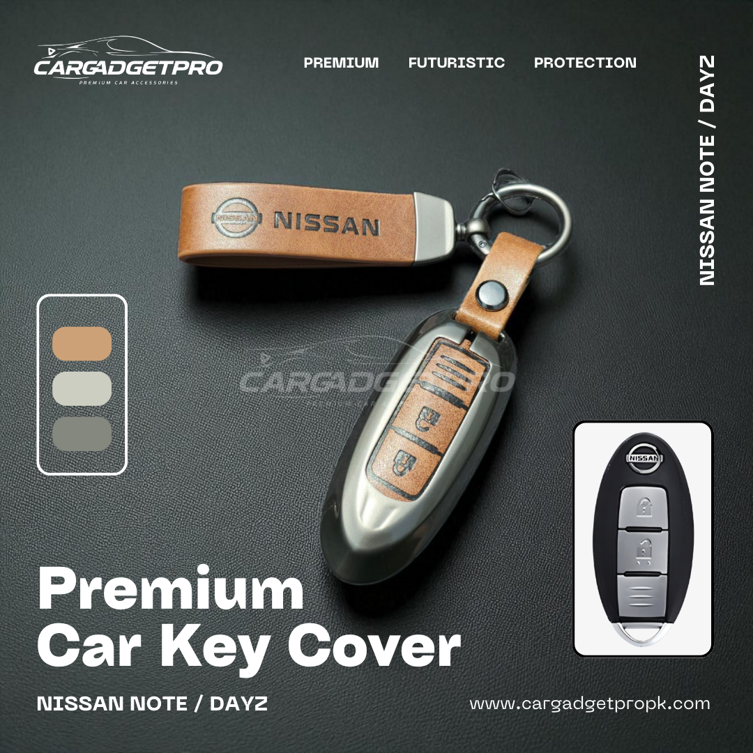 Premium Metal Leather Car Key Cover