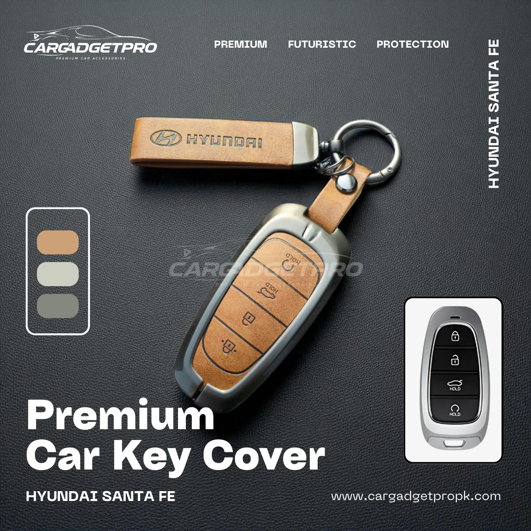Premium Metal Leather Car Key Cover