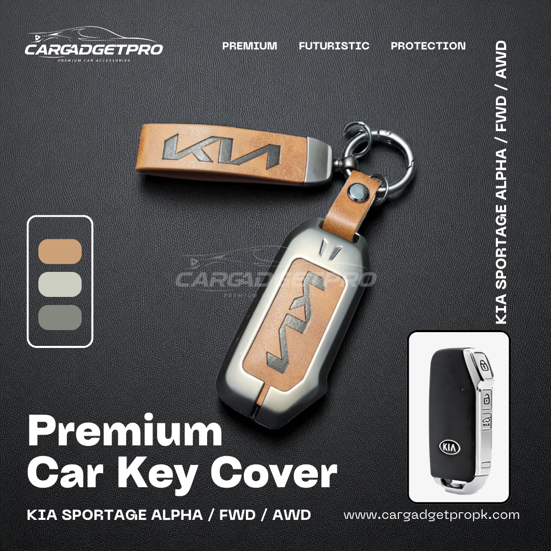 Premium Metal Leather Car Key Cover
