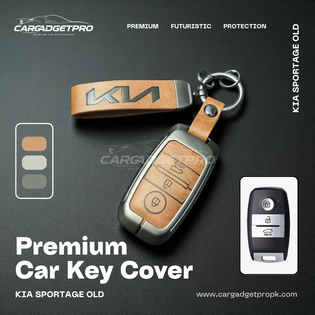 Premium Metal Leather Car Key Cover