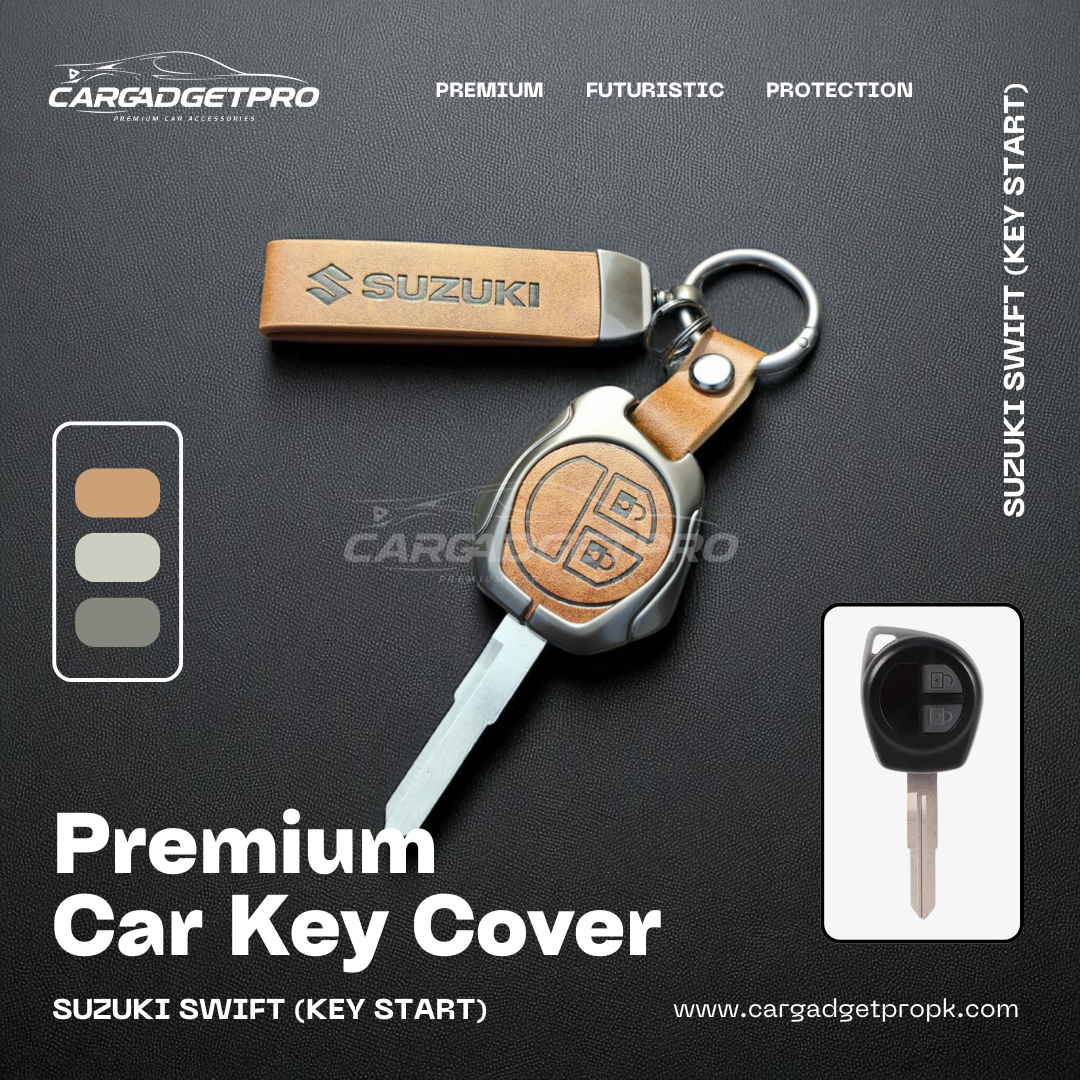 Premium Metal Leather Car Key Cover