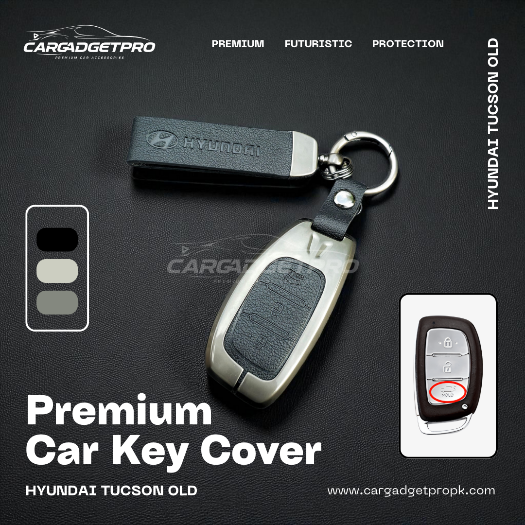 Premium Metal Leather Car Key Cover