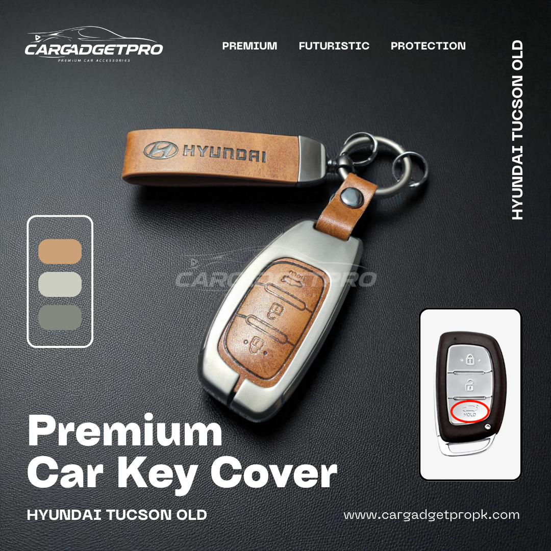 Premium Metal Leather Car Key Cover