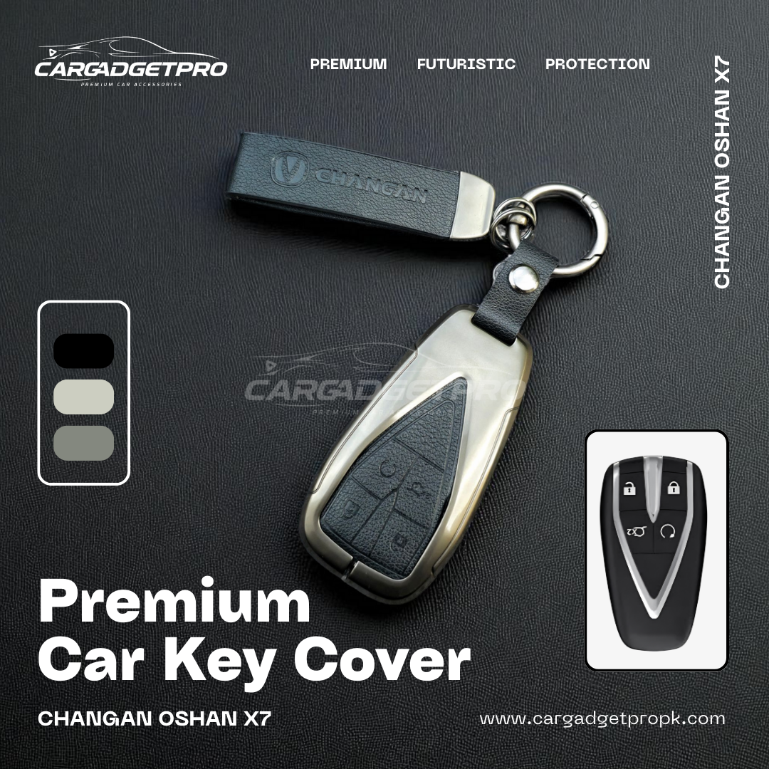 Premium Metal Leather Car Key Cover