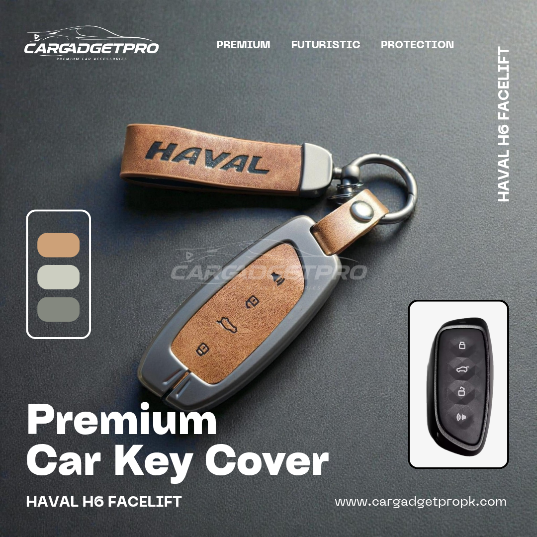 Premium Metal Leather Car Key Cover