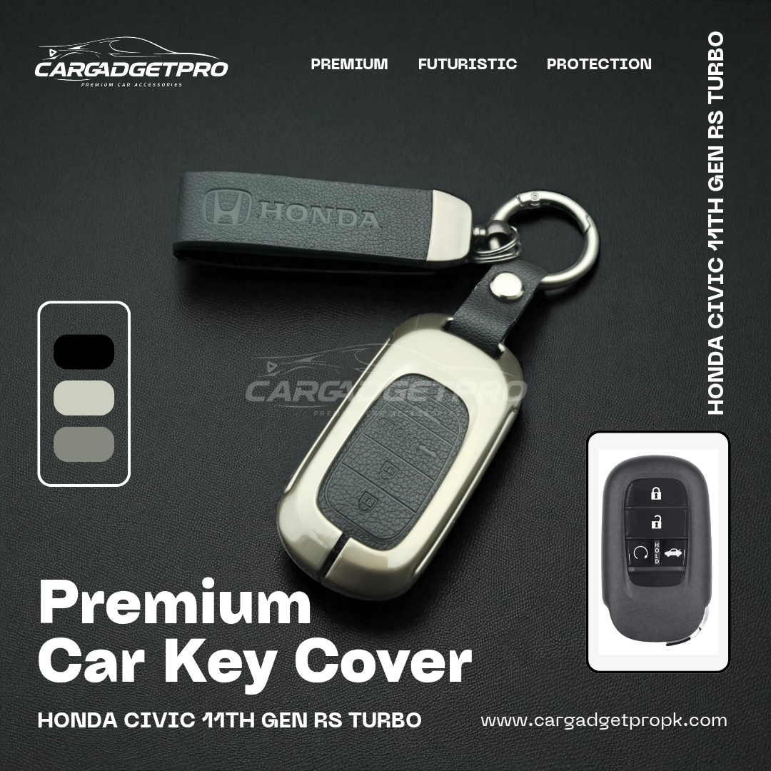 Premium Metal Leather Car Key Cover
