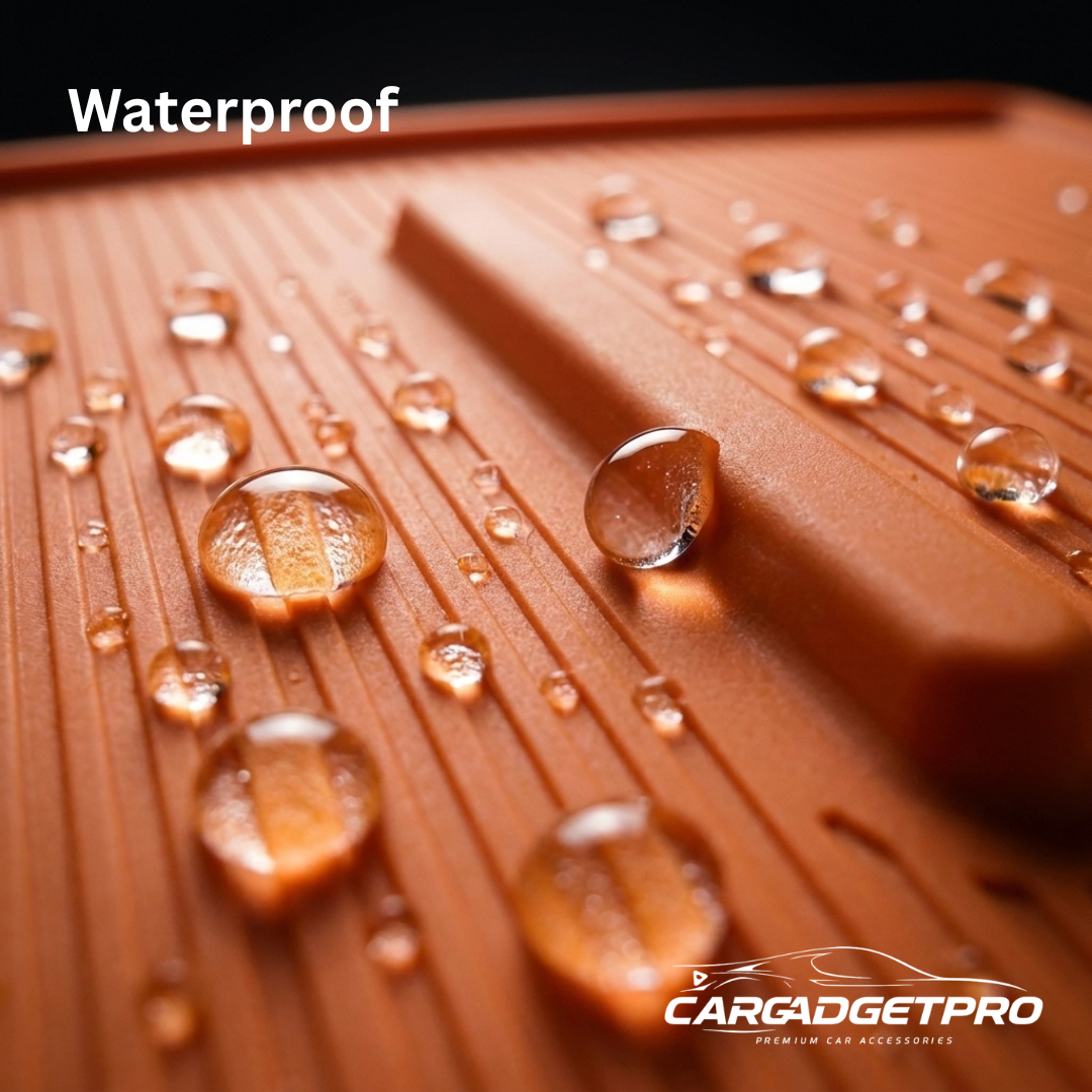 Deepal S05 Console Mat – Orange Silicone 2-Piece Set | Anti-Slip