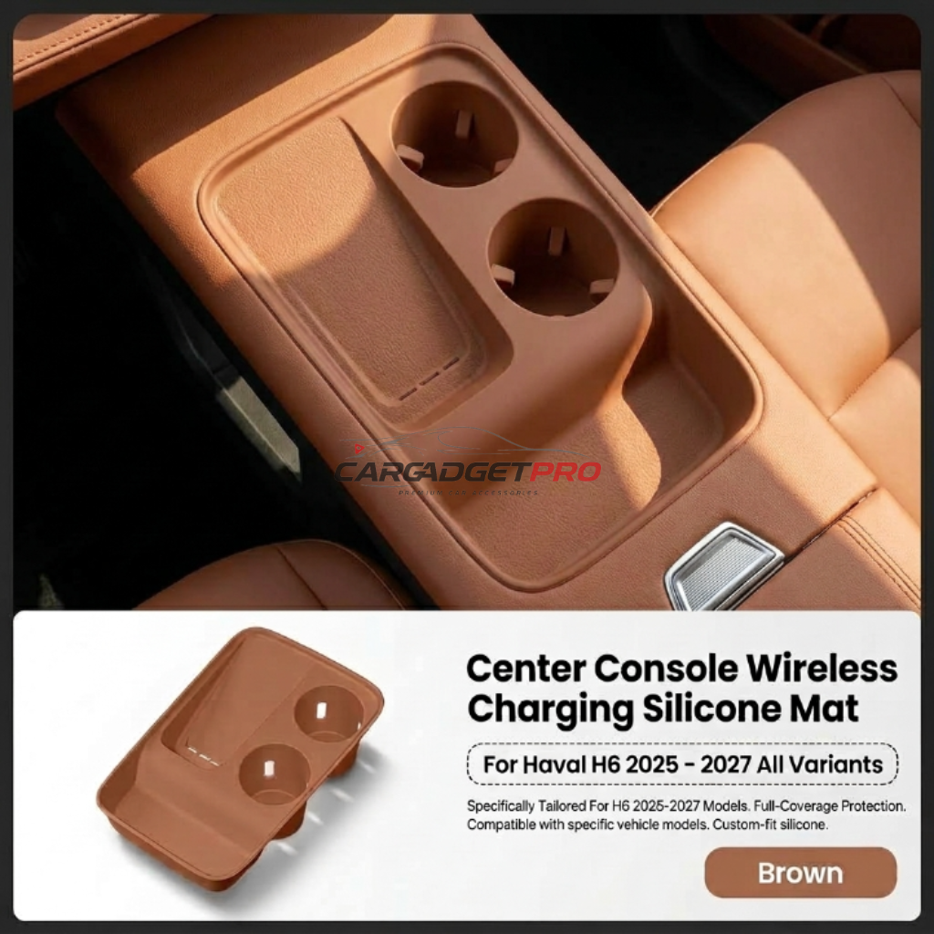 Haval H6 (2025-2026) Facelift Silicone Center Console Organizer & Cup Holder Mat Pakistan