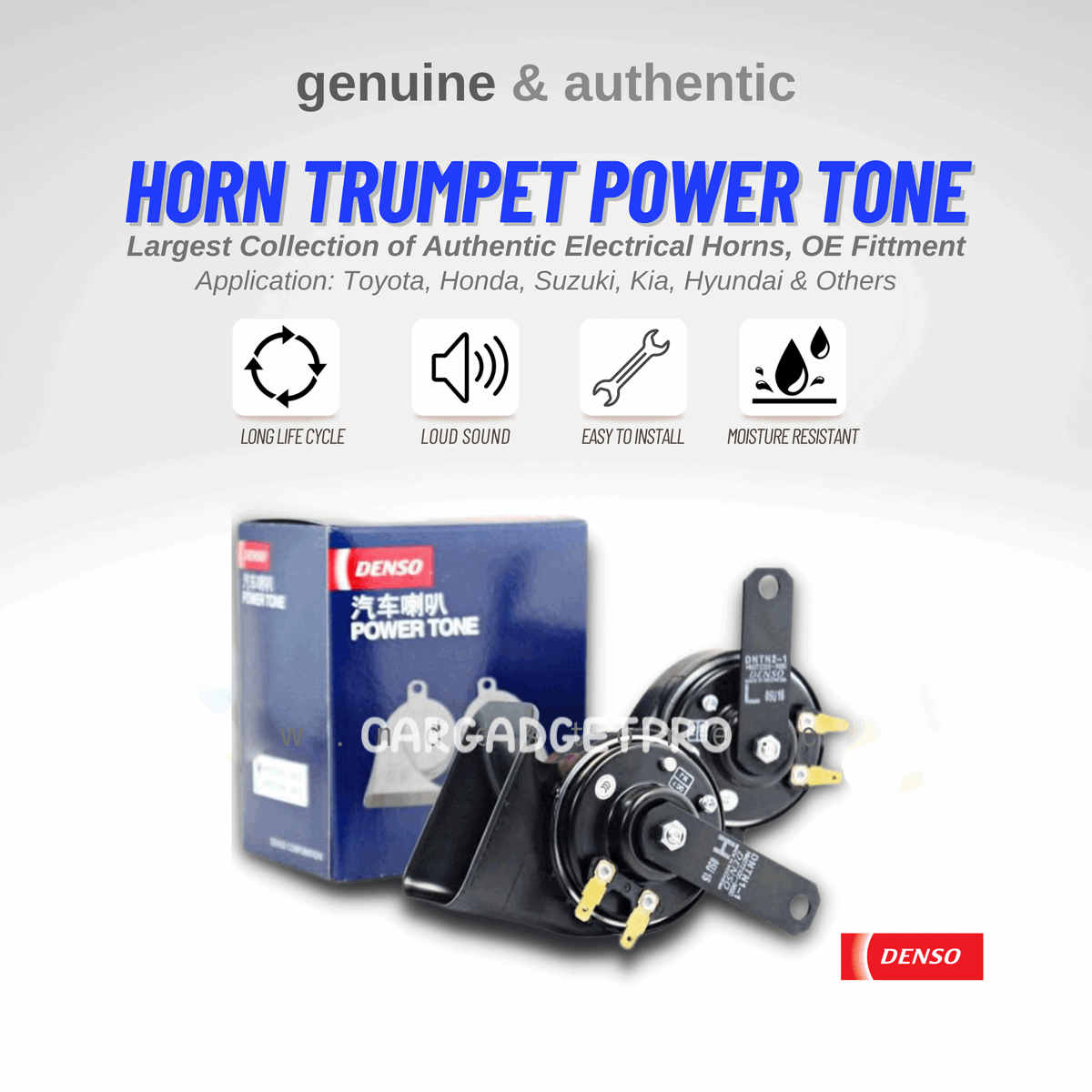 DENSO Trumpet Horn (Double Pin)