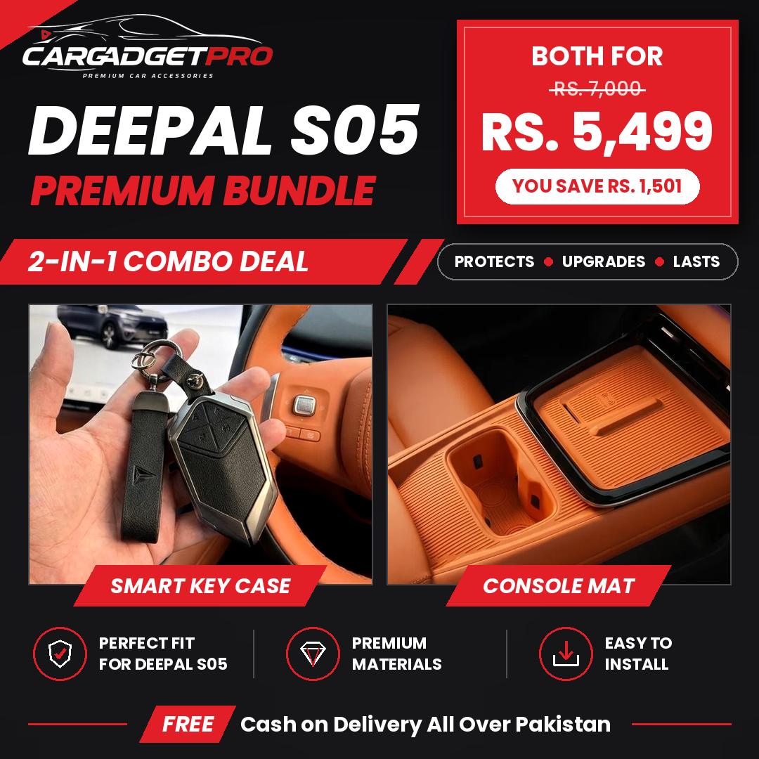 Deepal S05 Premium Interior Bundle – Leather Key Case + Center Console Mat Set