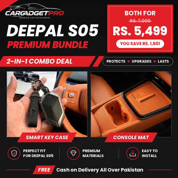 Deepal S05 Premium Interior Bundle – Leather Key Case + Center Console Mat Set