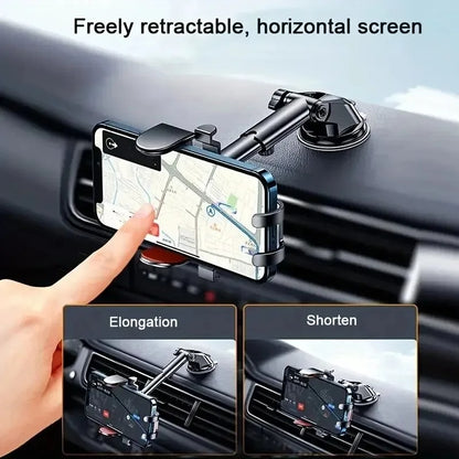 360° Rotating Car Phone Holder | Auto-Lock Technology