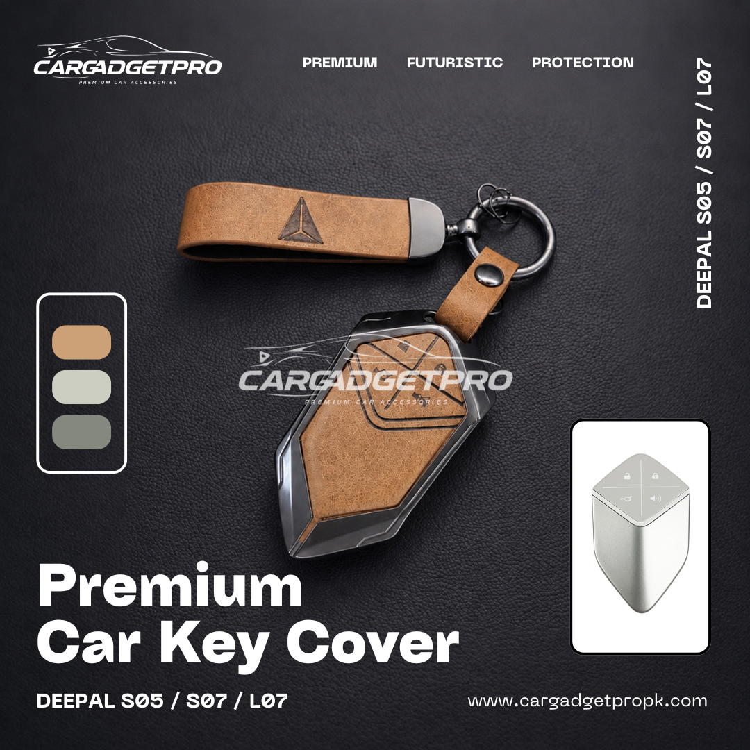 Premium Metal Leather Car Key Cover