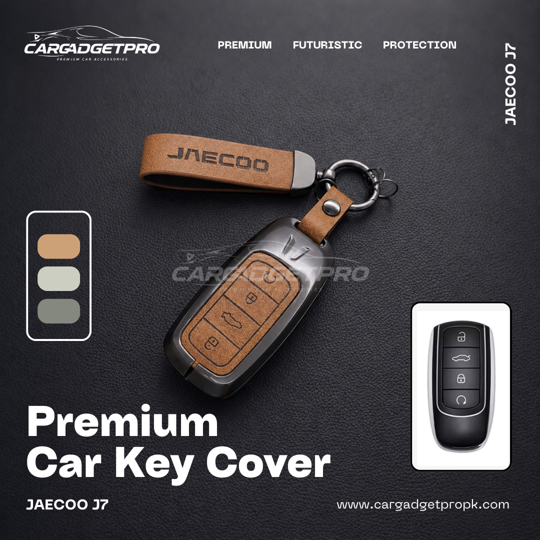 Premium Metal Leather Car Key Cover