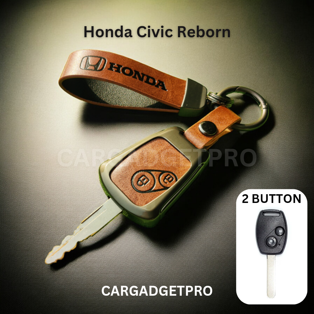 Premium Leather Alloy Car Key Case