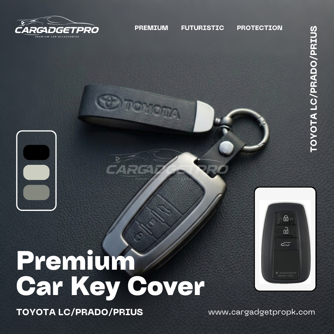 Toyota Prius Aqua New Metal Car Key Cover  Black Pakistan