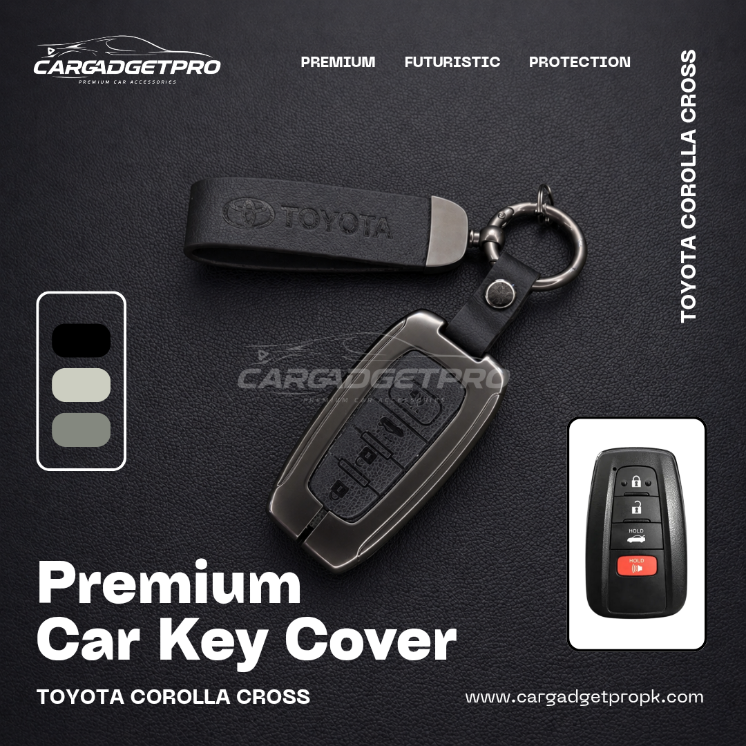 Premium Metal Leather Car Key Cover