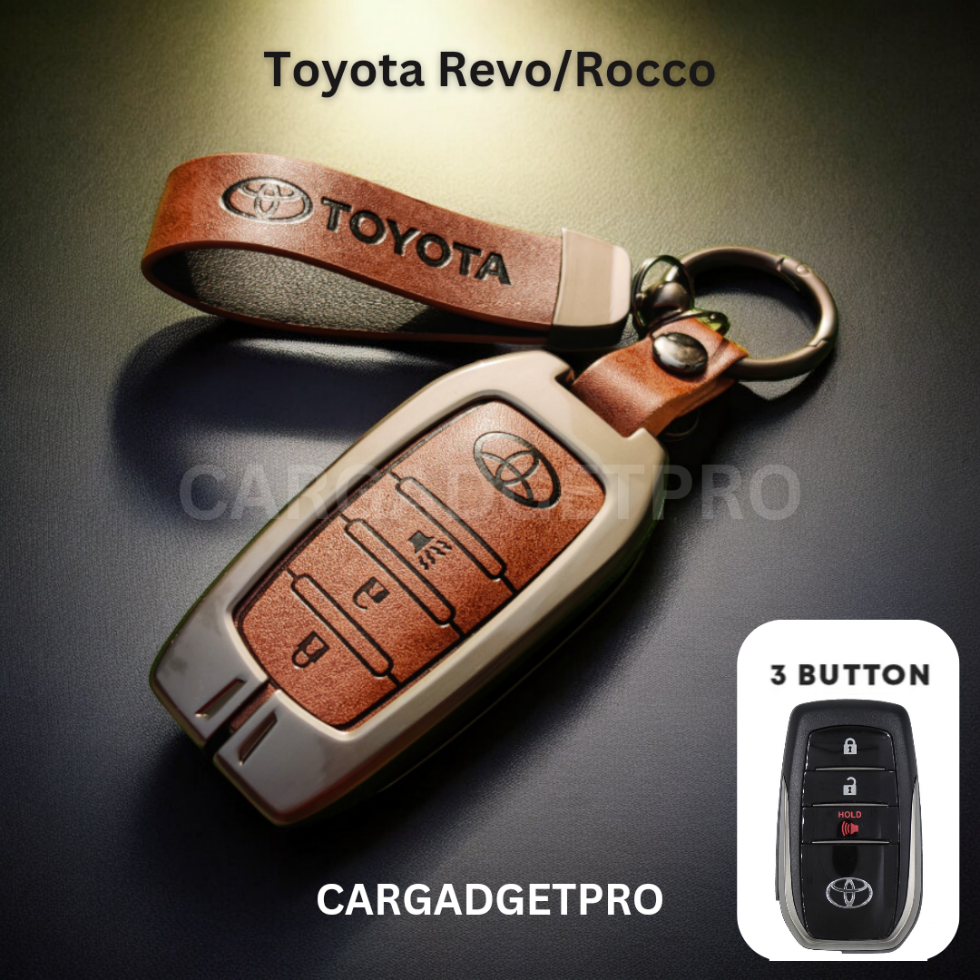 Premium Leather Alloy Car Key Case